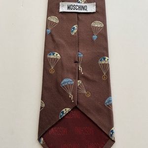 Moschino Silk Tie Parachutes, Ying Yang, Question Marks and Hearts